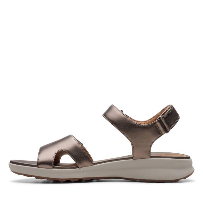 Sandalias Clarks Un Adorn Calm Feminino Cinzentas | CLK713CIO