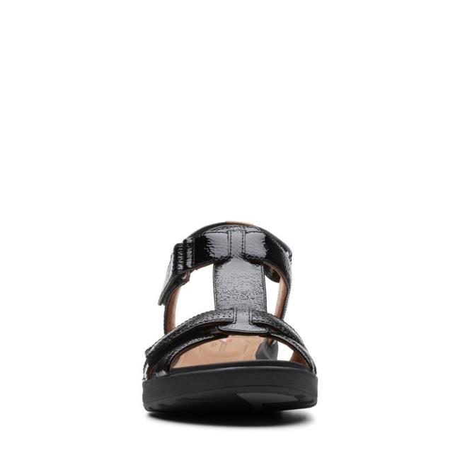 Sandalias Clarks Un Adorn Vibe Feminino Pretas | CLK431YBH