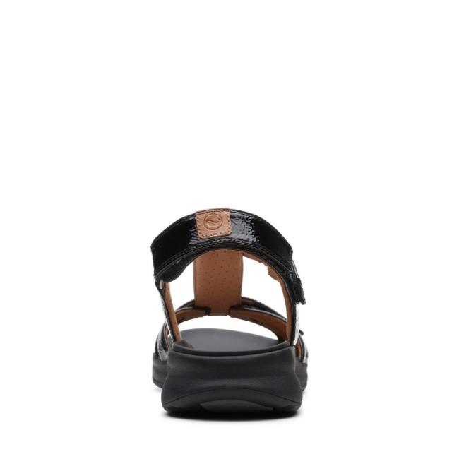 Sandalias Clarks Un Adorn Vibe Feminino Pretas | CLK431YBH