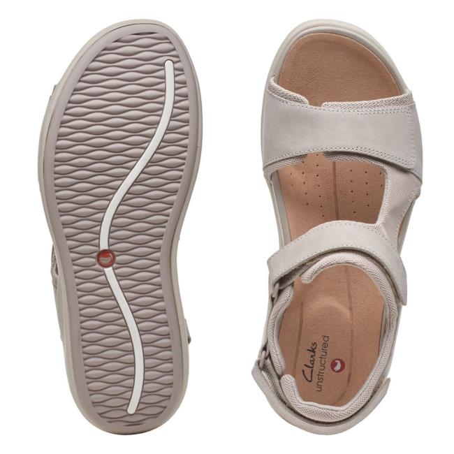 Sandalias Clarks Un Bali Trek Feminino Cinzentas | CLK491JPV