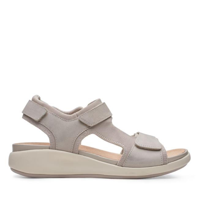 Sandalias Clarks Un Bali Trek Feminino Cinzentas | CLK491JPV