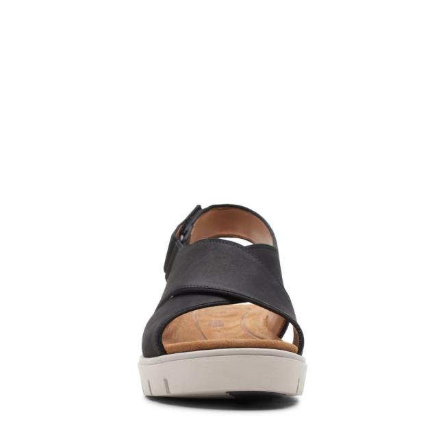 Sandalias Clarks Un Karely Sun Feminino Pretas | CLK143RKU