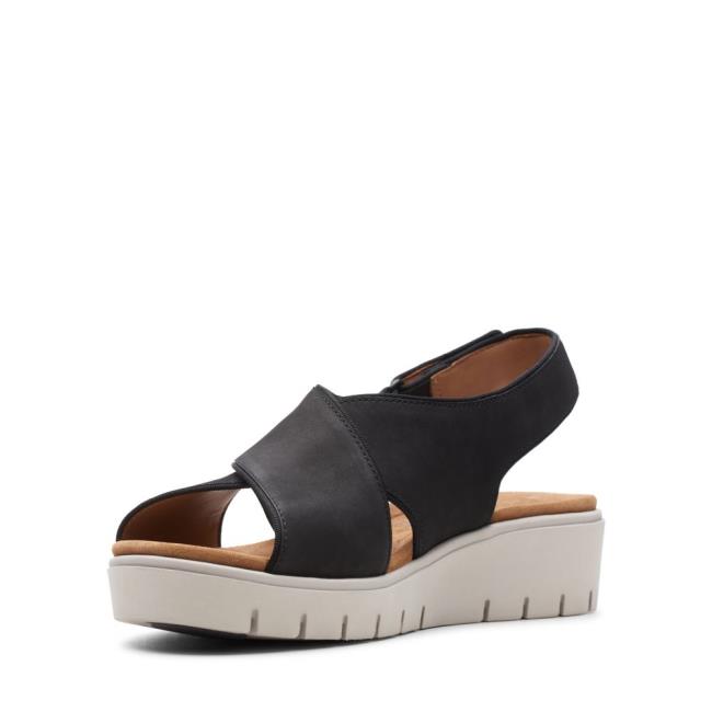 Sandalias Clarks Un Karely Sun Feminino Pretas | CLK143RKU