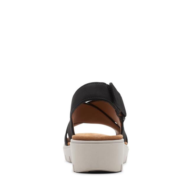 Sandalias Clarks Un Karely Sun Feminino Pretas | CLK143RKU