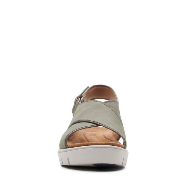 Sandalias Clarks Un Karely Sun Feminino Verde Oliva | CLK985GYD