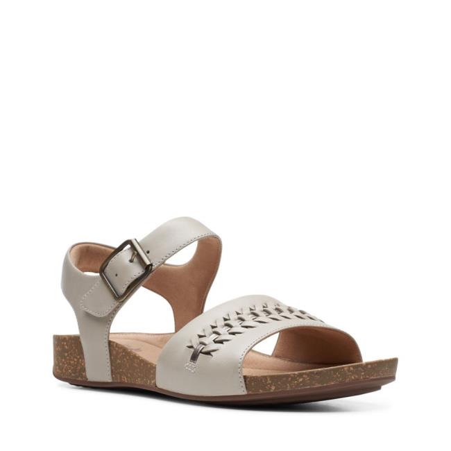 Sandalias Clarks Un Perri Way Feminino Cinzentas | CLK762UJC