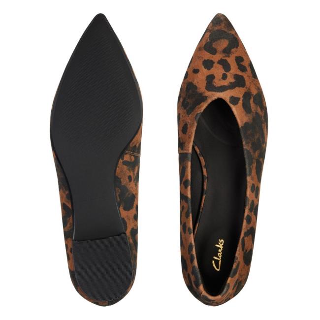 Sapatos De Ballet Clarks Laina15 Easy Feminino Leopardo | CLK983FSM