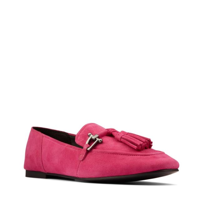 Sapatos De Ballet Clarks Pure 2 Tassel Feminino Rosa | CLK126RIN