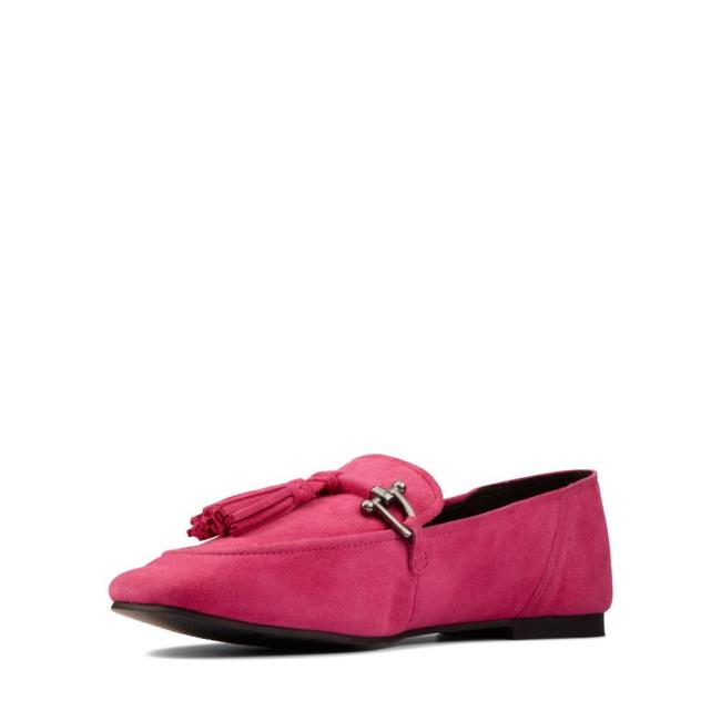 Sapatos De Ballet Clarks Pure 2 Tassel Feminino Rosa | CLK126RIN