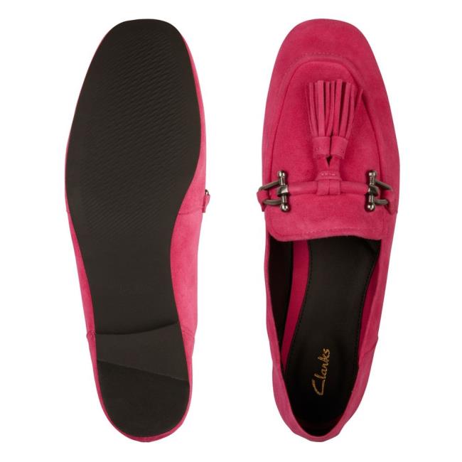 Sapatos De Ballet Clarks Pure 2 Tassel Feminino Rosa | CLK126RIN