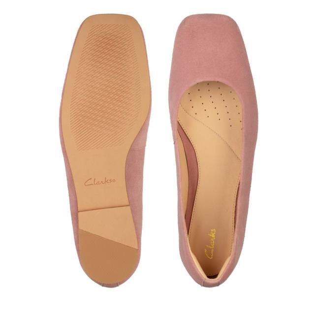 Sapatos De Ballet Clarks Pure Ballet 2 Feminino Rosa | CLK012QZB