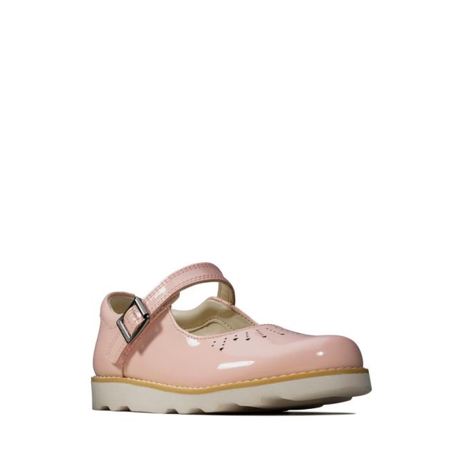 Sapatos Escolares Clarks Crown Jump Kid Menina Rosa | CLK635DPM