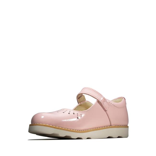 Sapatos Escolares Clarks Crown Jump Kid Menina Rosa | CLK635DPM