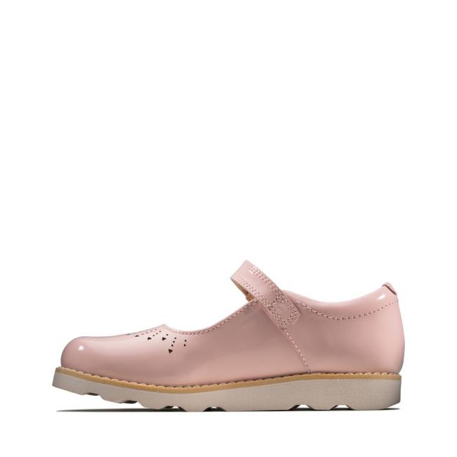 Sapatos Escolares Clarks Crown Jump Kid Menina Rosa | CLK635DPM