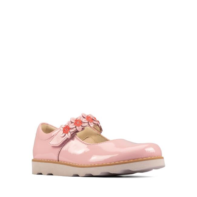 Sapatos Escolares Clarks Crown Petal Kid Menina Luz Rosa | CLK953RPH