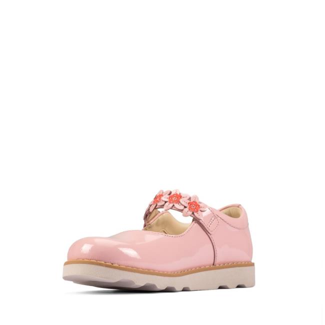 Sapatos Escolares Clarks Crown Petal Kid Menina Luz Rosa | CLK953RPH