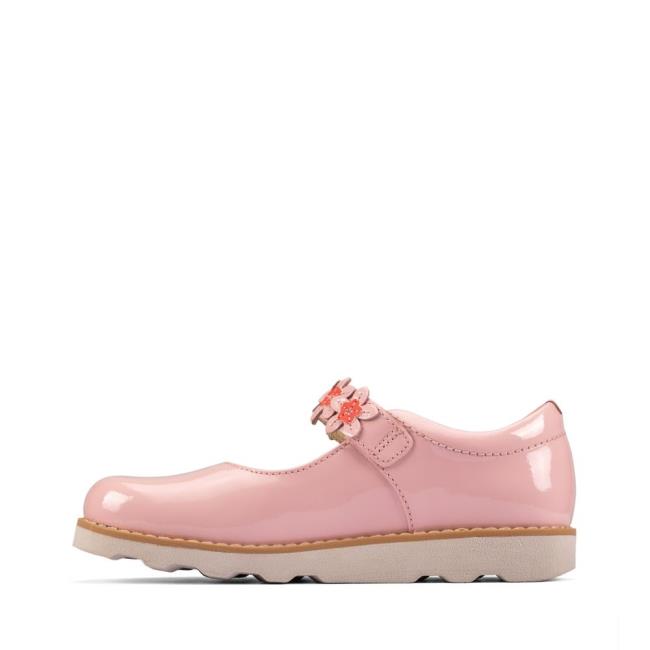 Sapatos Escolares Clarks Crown Petal Kid Menina Luz Rosa | CLK953RPH