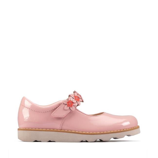 Sapatos Escolares Clarks Crown Petal Kid Menina Luz Rosa | CLK953RPH