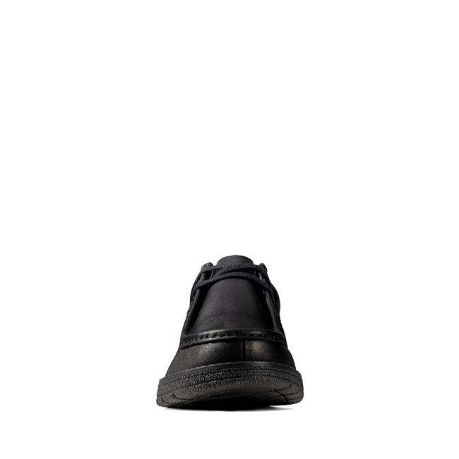 Sapatos Escolares Clarks Mendip Craft Youth Menino Pretas | CLK759MNW