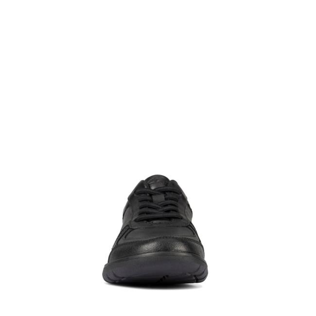 Sapatos Escolares Clarks Scape Atletismo Kid Menina Pretas | CLK931DOQ