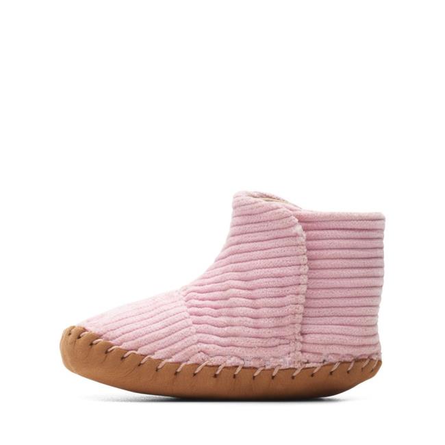 Sapatos Escolares Clarks Solar Large Menino Rosa | CLK234YDF