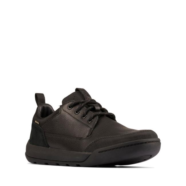 Sapatos Pretos Clarks Ashcombe Lo GORE-TEX Masculino Pretas | CLK381TPK