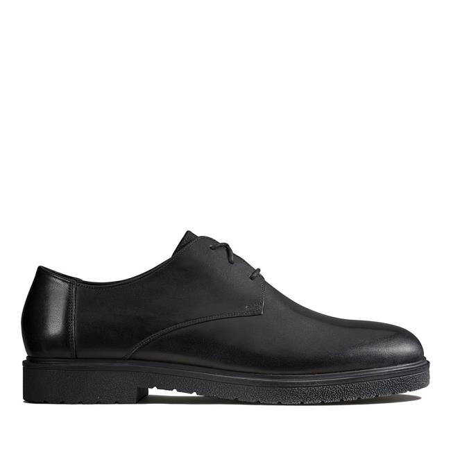 Sapatos Pretos Clarks Ashcroft Plain Masculino Pretas | CLK385EXG