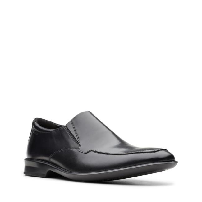 Sapatos Pretos Clarks Bensley Step Masculino Pretas | CLK924WPK