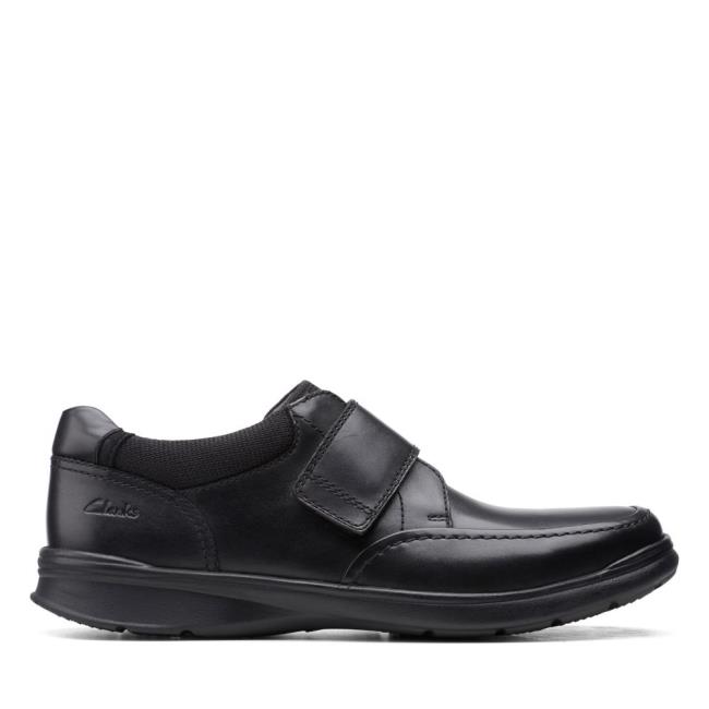 Sapatos Pretos Clarks Cotrell Alças Masculino Pretas | CLK289ZIV