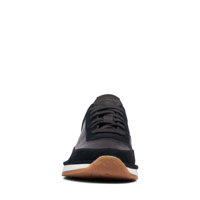 Sapatos Pretos Clarks Craft Run Renda Feminino Pretas | CLK374EBJ