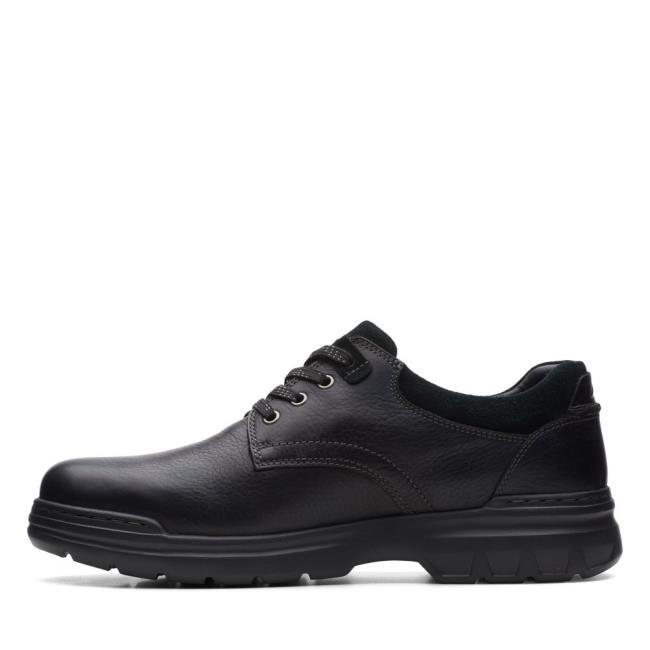 Sapatos Pretos Clarks Rockie2 LoGTX Masculino Pretas | CLK976KVY