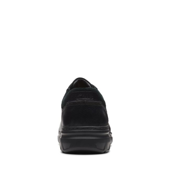 Sapatos Pretos Clarks Rockie2 LoGTX Masculino Pretas | CLK976KVY