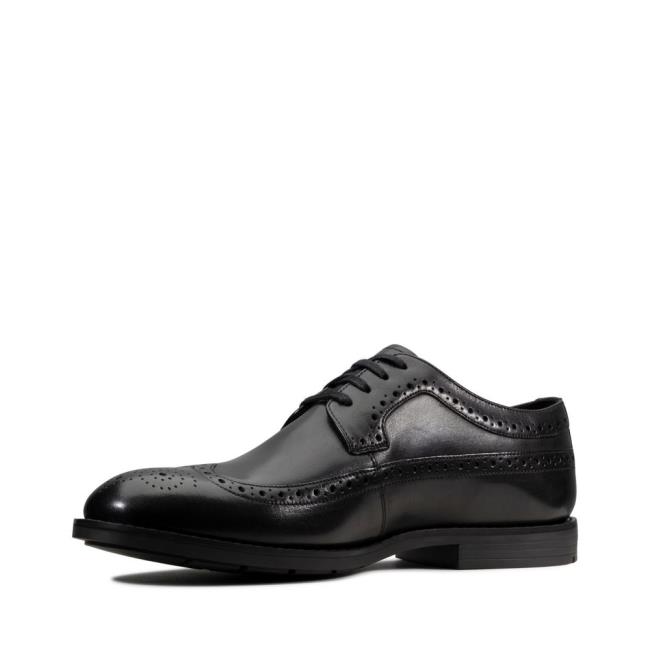 Sapatos Pretos Clarks Ronnie Limit Masculino Pretas | CLK530DCN