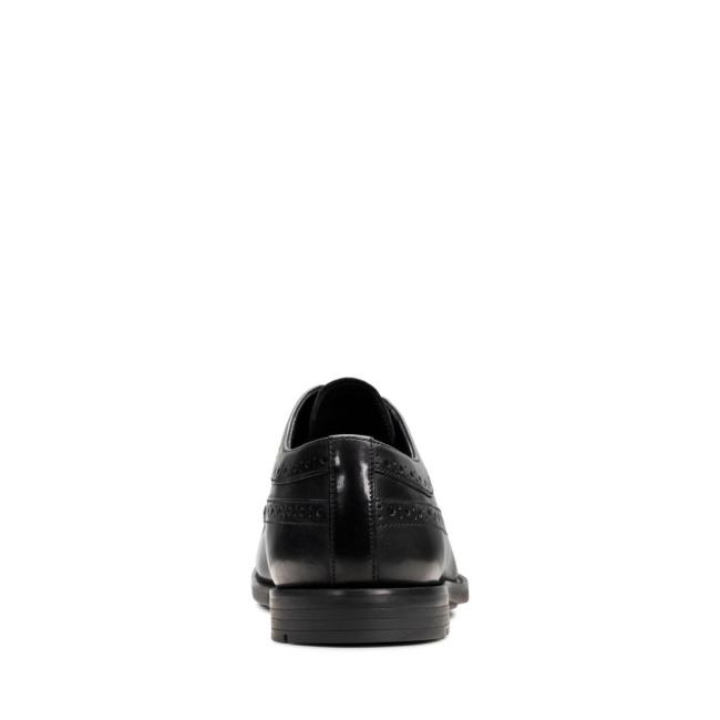 Sapatos Pretos Clarks Ronnie Limit Masculino Pretas | CLK530DCN