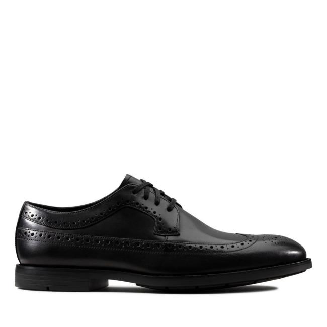 Sapatos Pretos Clarks Ronnie Limit Masculino Pretas | CLK530DCN