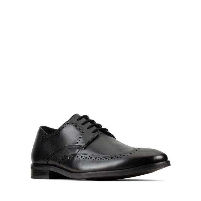 Sapatos Pretos Clarks Stanford Limit Masculino Pretas | CLK026UMF