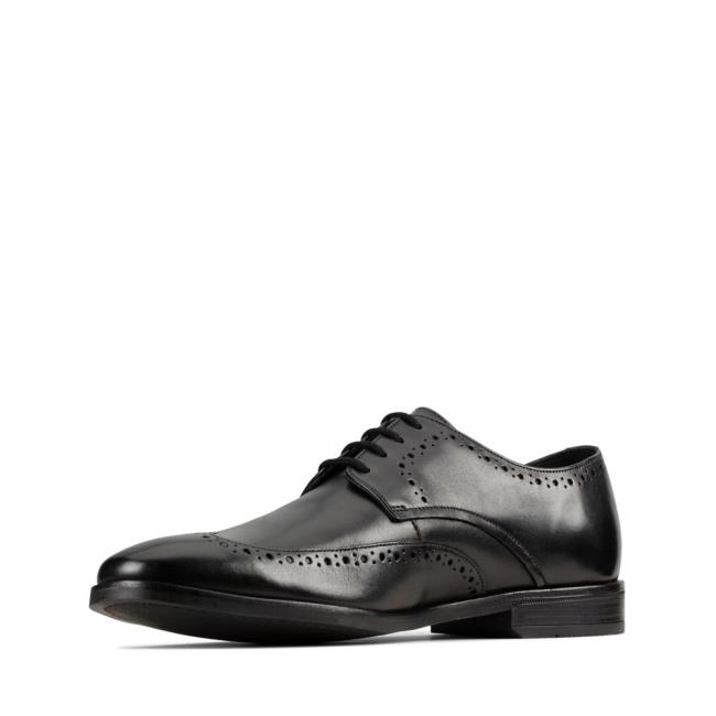 Sapatos Pretos Clarks Stanford Limit Masculino Pretas | CLK026UMF