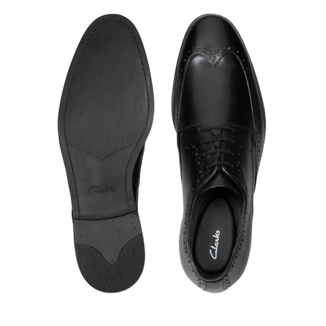 Sapatos Pretos Clarks Stanford Limit Masculino Pretas | CLK026UMF