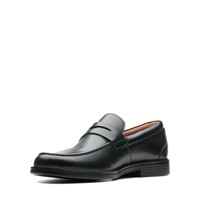 Sapatos Pretos Clarks Un Aldric Step Masculino Pretas | CLK820AWZ