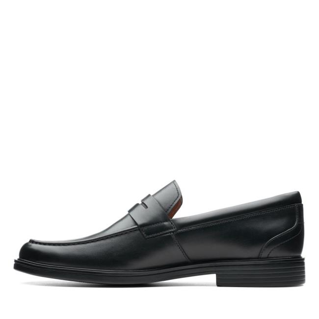 Sapatos Pretos Clarks Un Aldric Step Masculino Pretas | CLK820AWZ