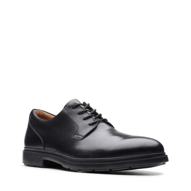 Sapatos Pretos Clarks Un Tailor Tie Masculino Pretas | CLK951SCN