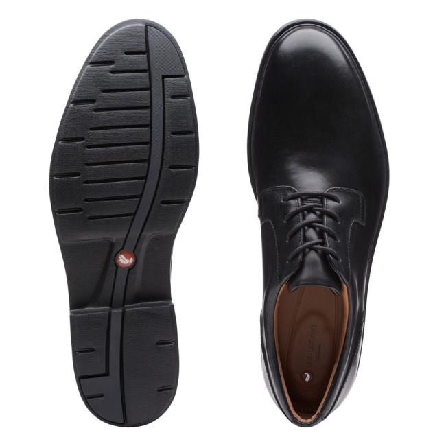 Sapatos Pretos Clarks Un Tailor Tie Masculino Pretas | CLK951SCN