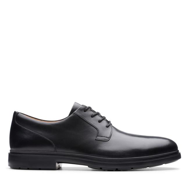 Sapatos Pretos Clarks Un Tailor Tie Masculino Pretas | CLK951SCN