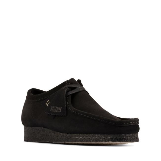 Sapatos Pretos Clarks Wallabee Feminino Pretas | CLK980UXO