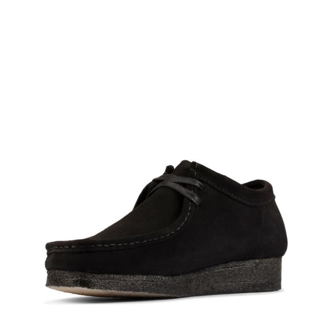 Sapatos Pretos Clarks Wallabee Feminino Pretas | CLK980UXO