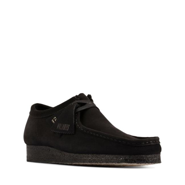 Sapatos Pretos Clarks Wallabee Masculino Pretas | CLK459YDI