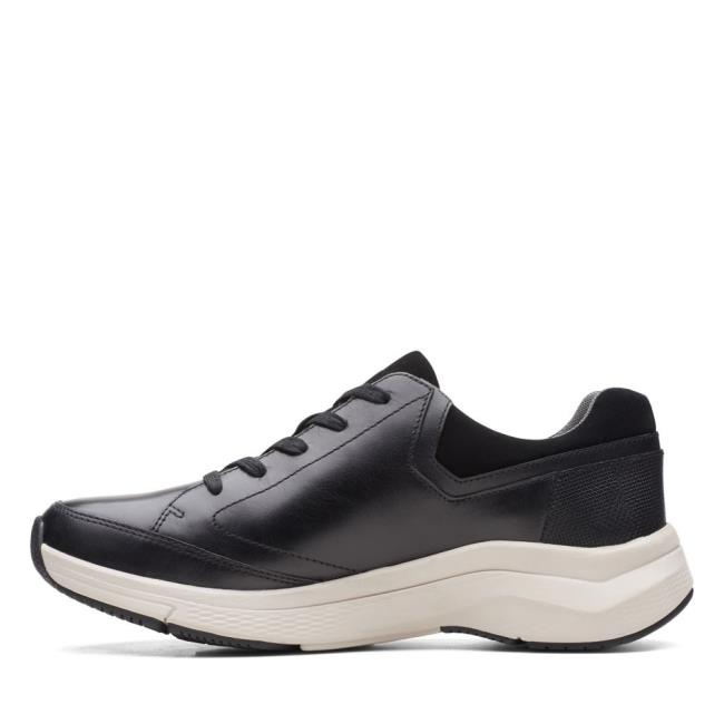 Sapatos Pretos Clarks Wave2.0 Way Masculino Pretas | CLK813IEB