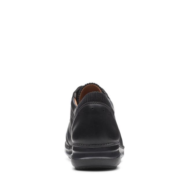 Sapatos Rasos Clarks Appley Tie Feminino Pretas | CLK386ZIN