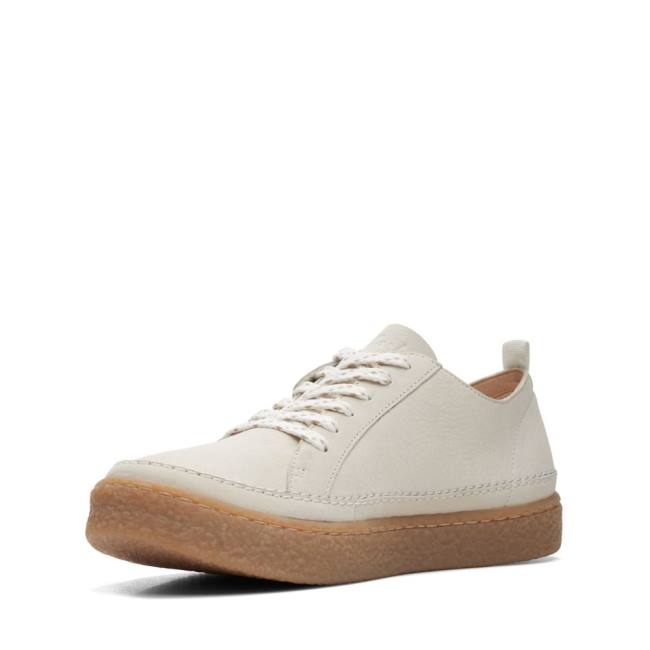 Sapatos Rasos Clarks Barleigh Renda Feminino Branco | CLK594LFR