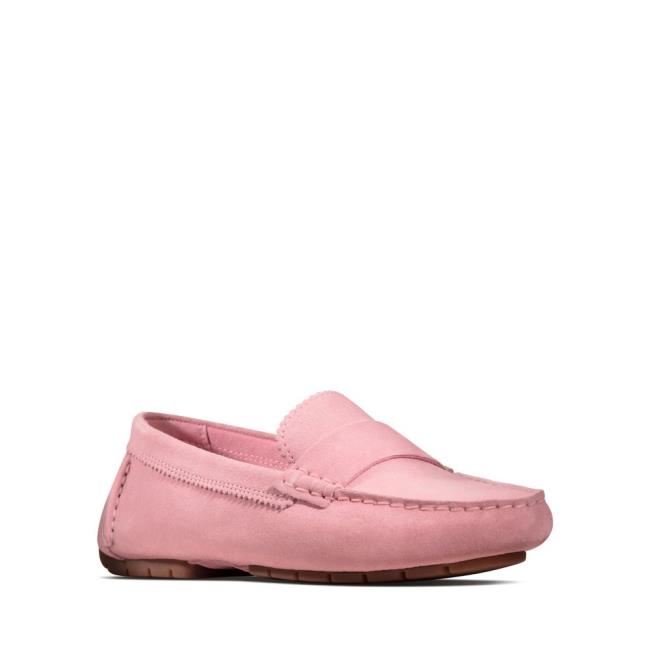 Sapatos Rasos Clarks C Mocc Feminino Rosa | CLK803OQC